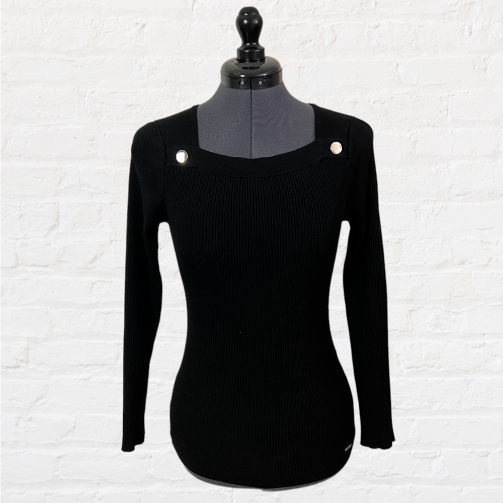 White House Black Market Black Sweater
